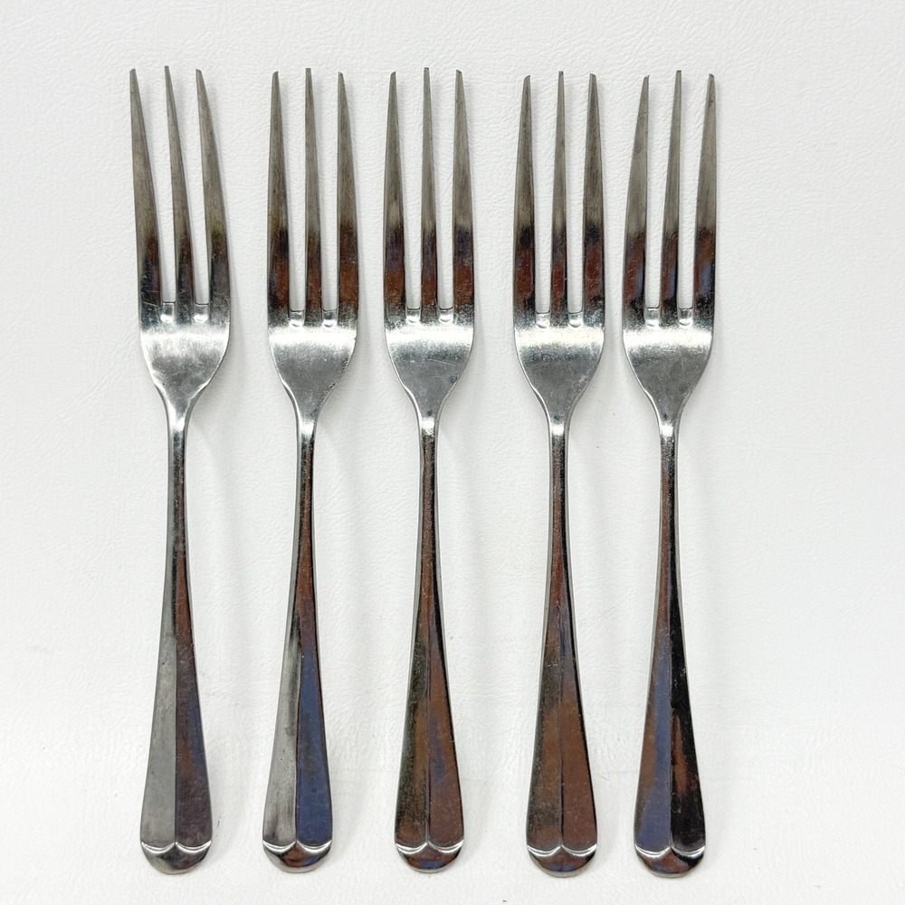 Oxford Hall Japan Old Westbury Jamestown Sagamore Dinner Fork 3 Prong 5 Pcs Set